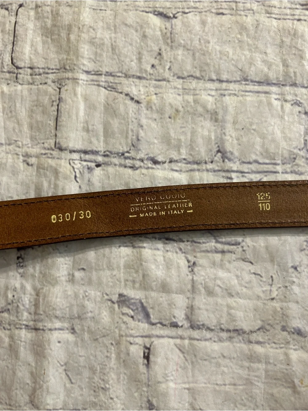 VERO CUOIO BROWN LEATHER ITALY MADE  & BLACK WESTERN FULL GRAIN BELTS